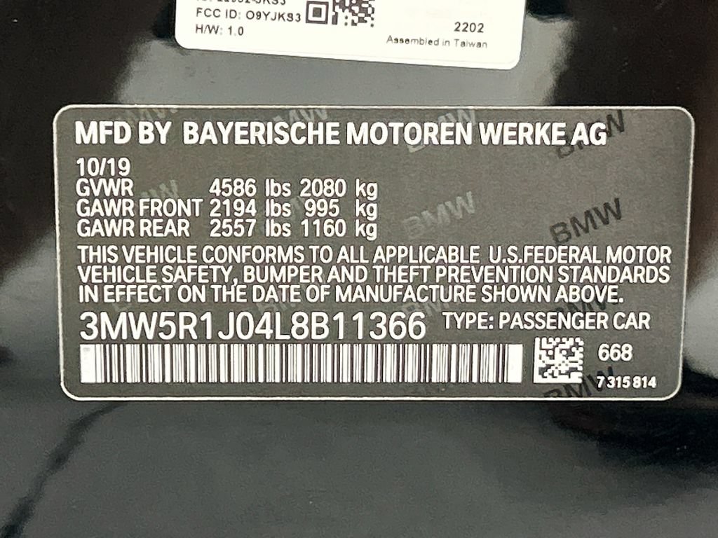 Used 2020 BMW 330i Sedan w/ Driving Assistance Package RWD image 34
