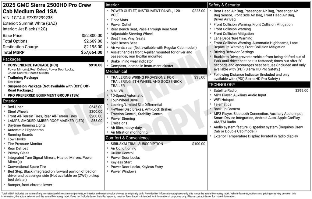 Used 2025 GMC Sierra 2500 Pro w/ Convenience Package AWD/4WD image 25