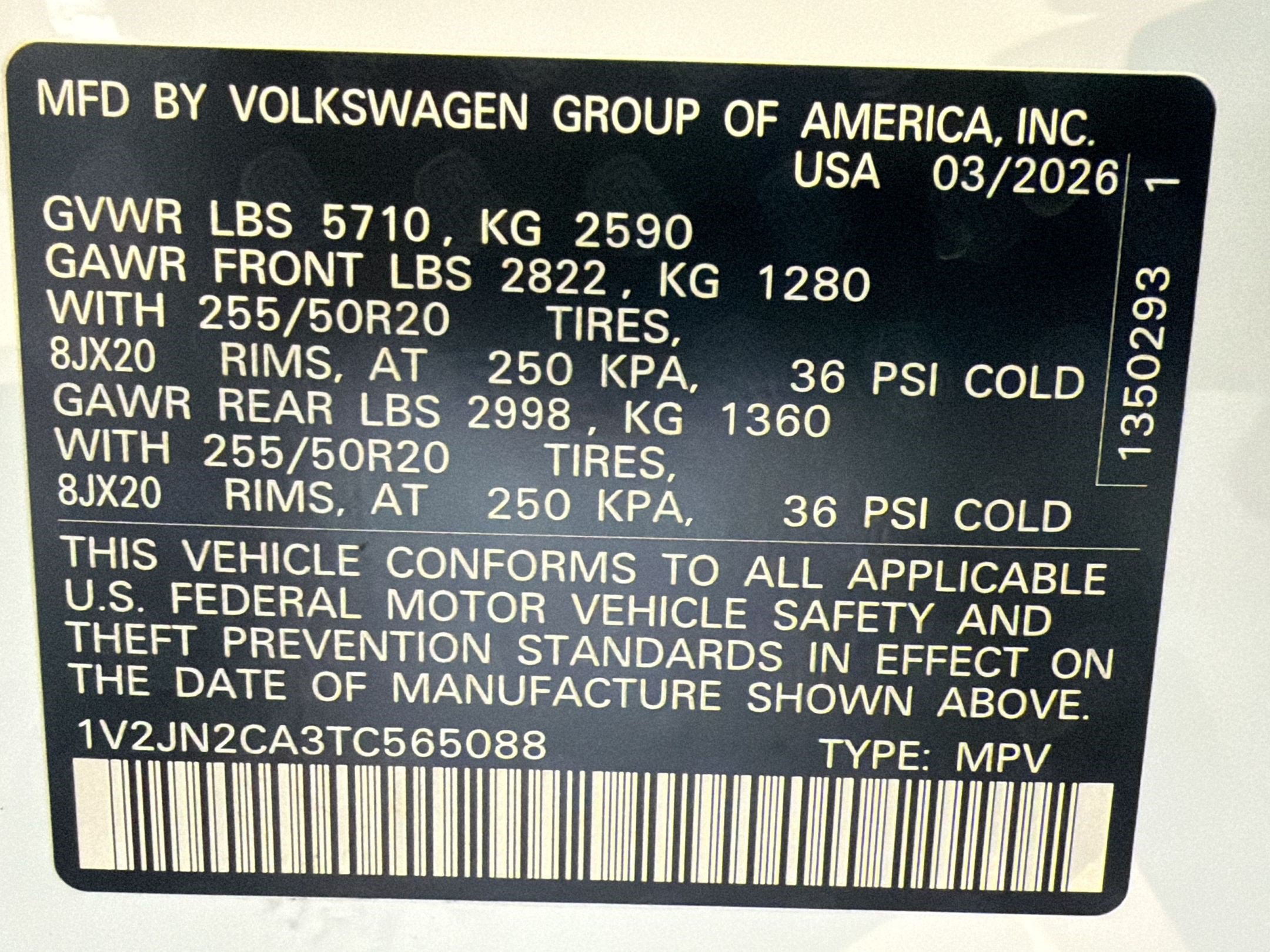 New 2026 Volkswagen Atlas SE FWD image 19