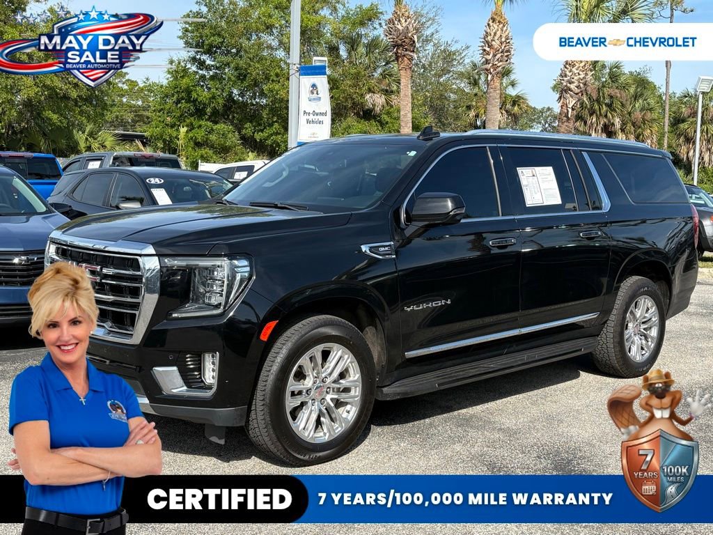 Used 2022 GMC Yukon XL SLT w/ SLT Luxury Package AWD/4WD image 1