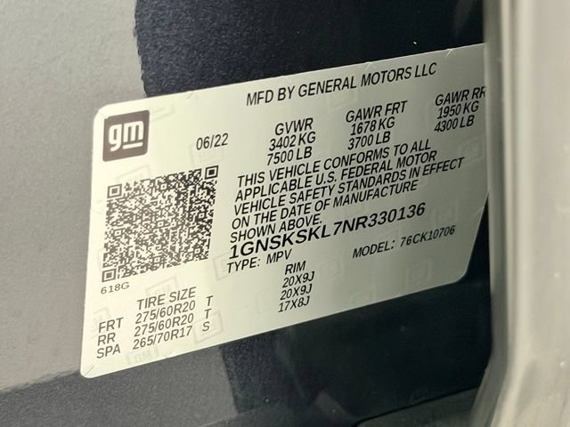 Certified 2022 Chevrolet Tahoe Premier AWD/4WD image 21