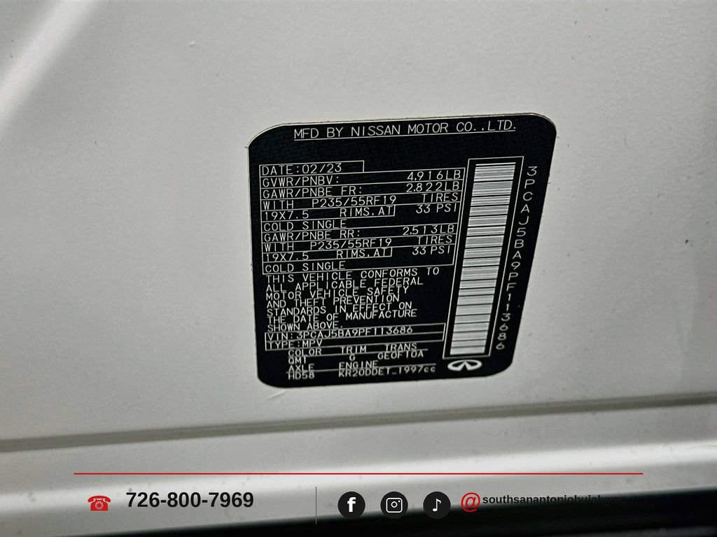 Used 2023 INFINITI QX50 Luxe FWD image 33