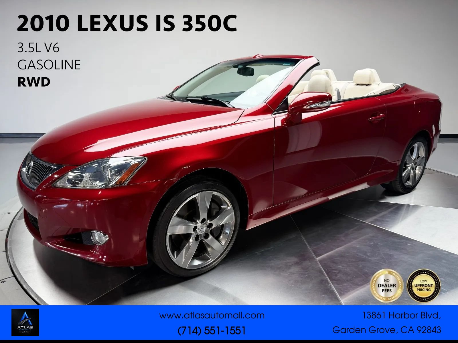 Used 2010 Lexus IS 350C RWD image 1