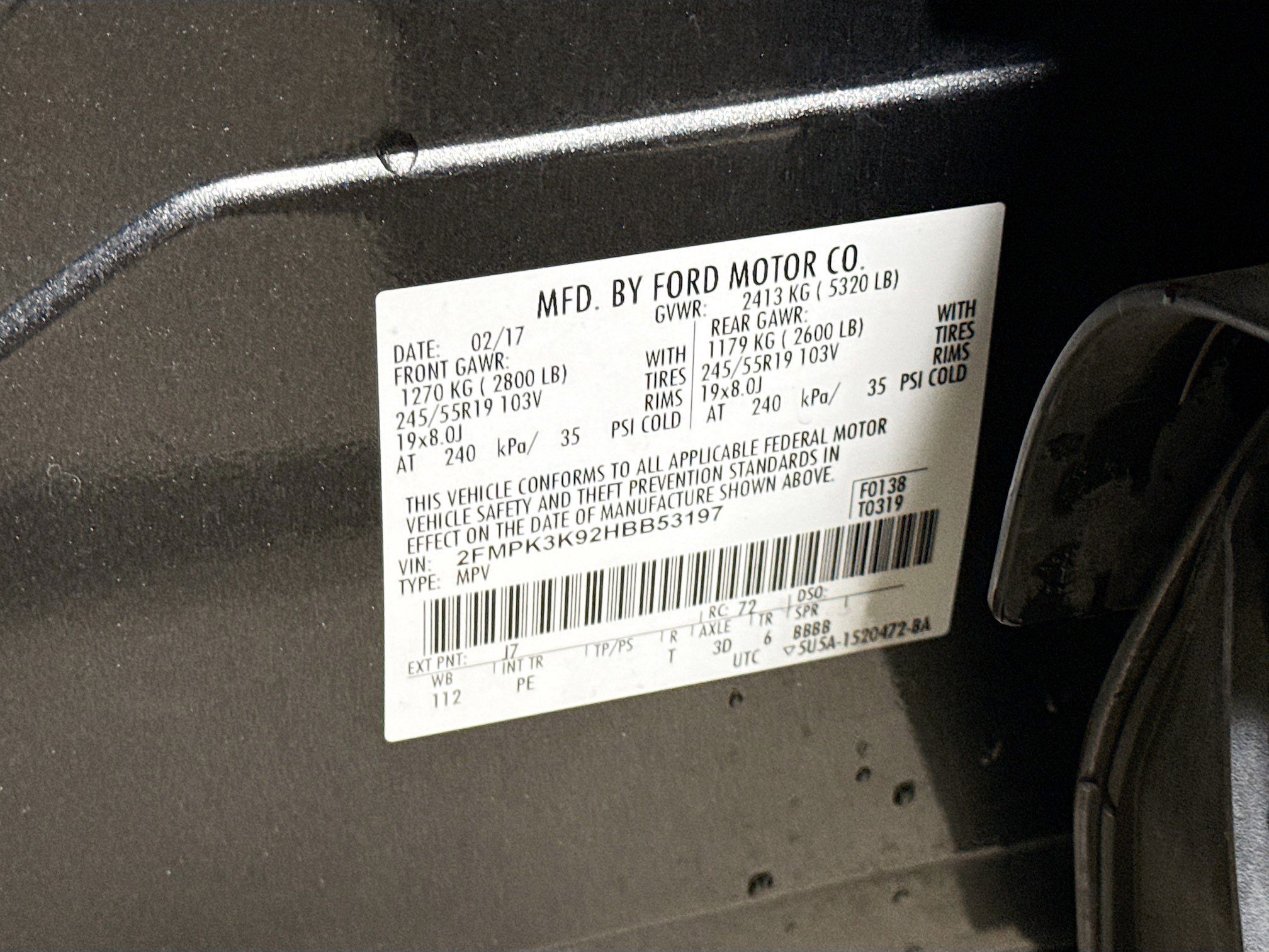 Used 2017 Ford Edge Titanium w/ Equipment Group 301A FWD image 44
