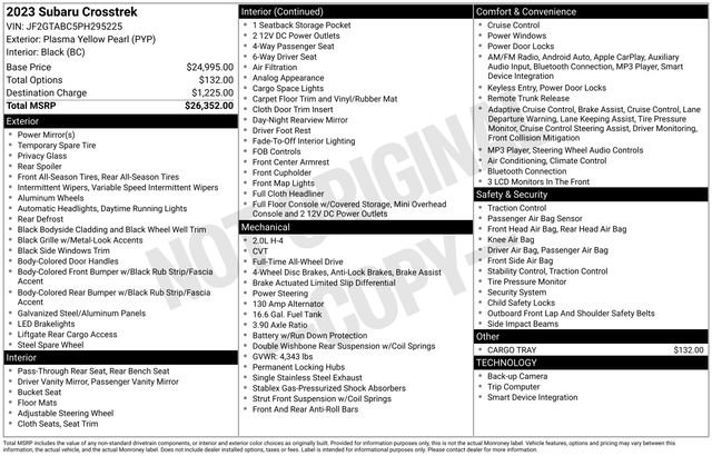 Used 2023 Subaru Crosstrek 2.0i image 5