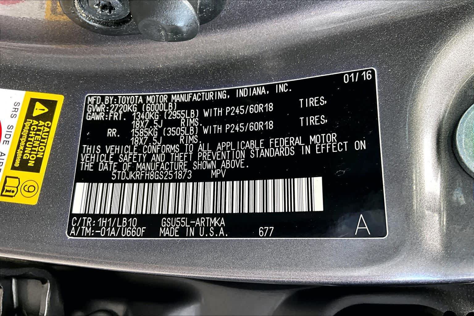 Used 2016 Toyota Highlander XLE AWD/4WD image 34