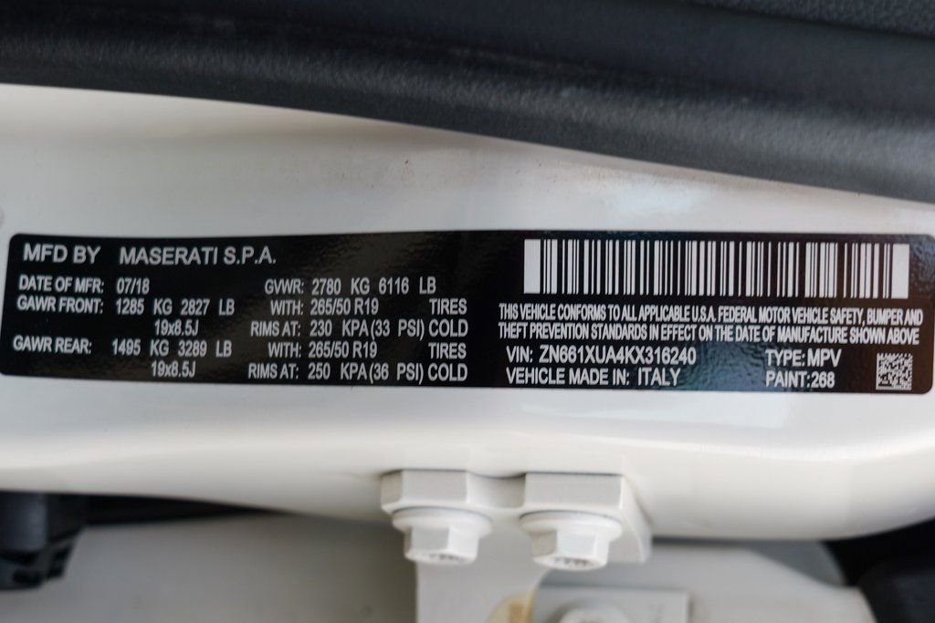 Used 2019 Maserati Levante Base image 59