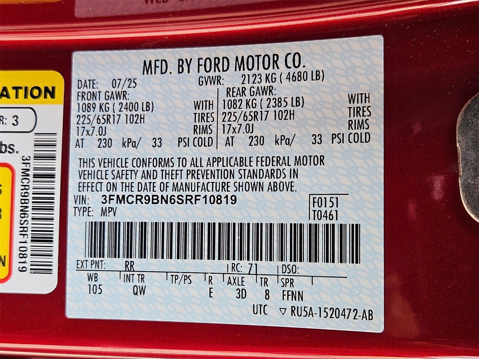 New 2025 Ford Bronco Sport Big Bend w/ Convenience Package image 22