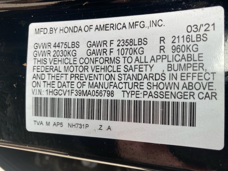 Used 2021 Honda Accord Sport image 39