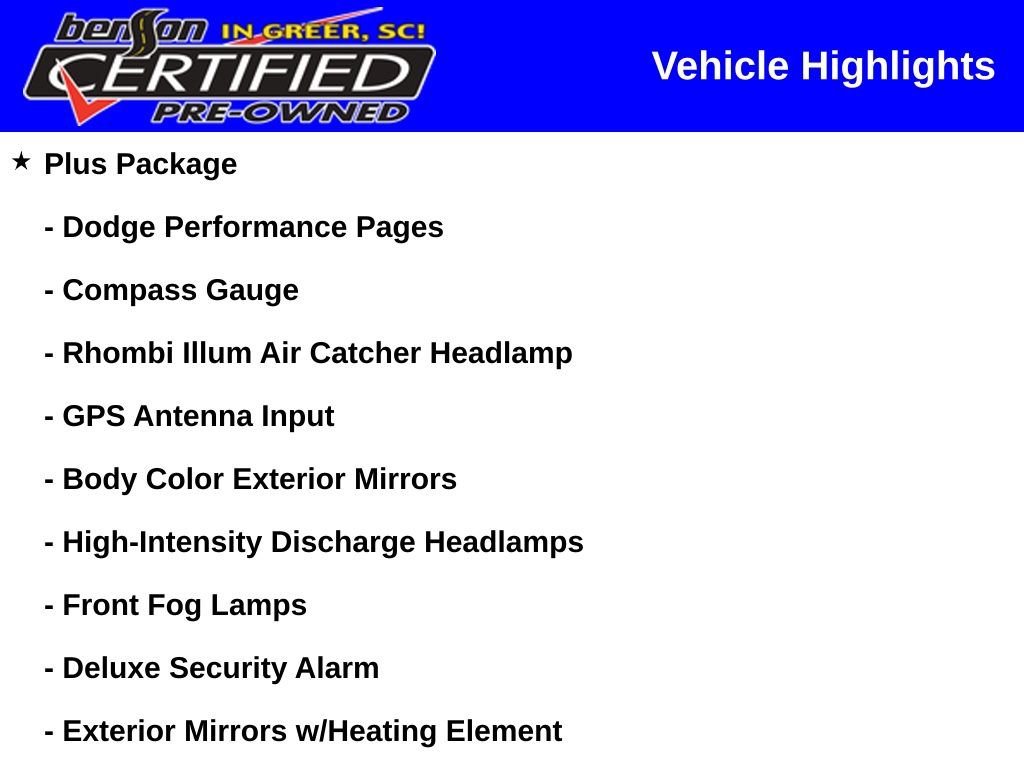 Certified 2023 Dodge Challenger R/T w/ Plus Package RWD image 3