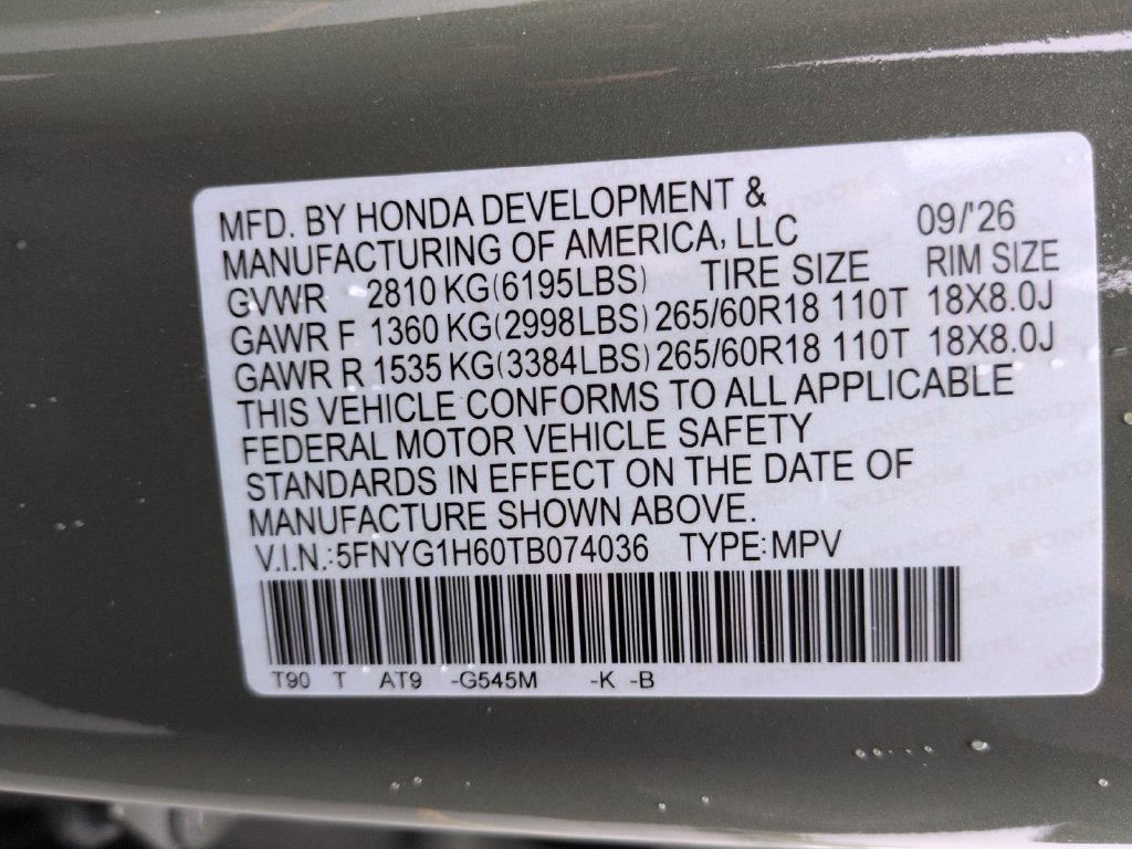 New 2026 Honda Pilot TrailSport image 34