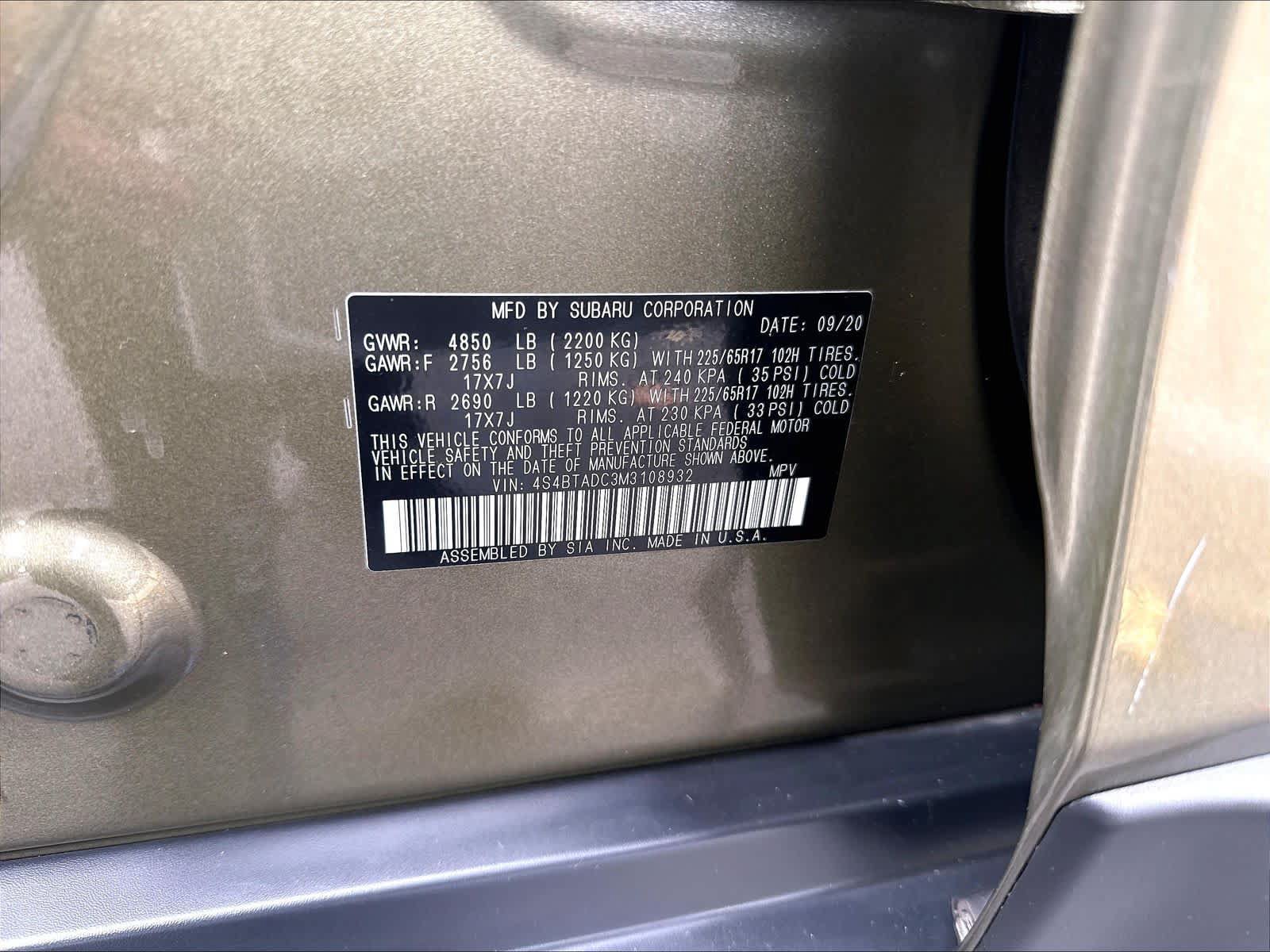 Used 2021 Subaru Outback Premium AWD/4WD image 20