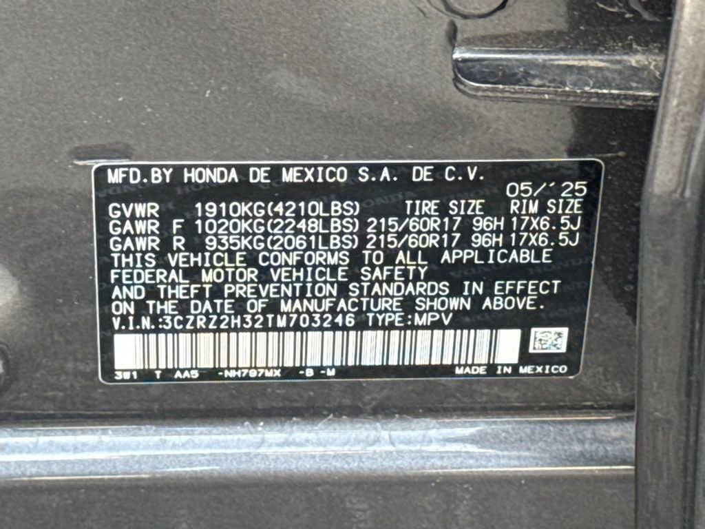 Certified 2026 Honda HR-V LX image 31