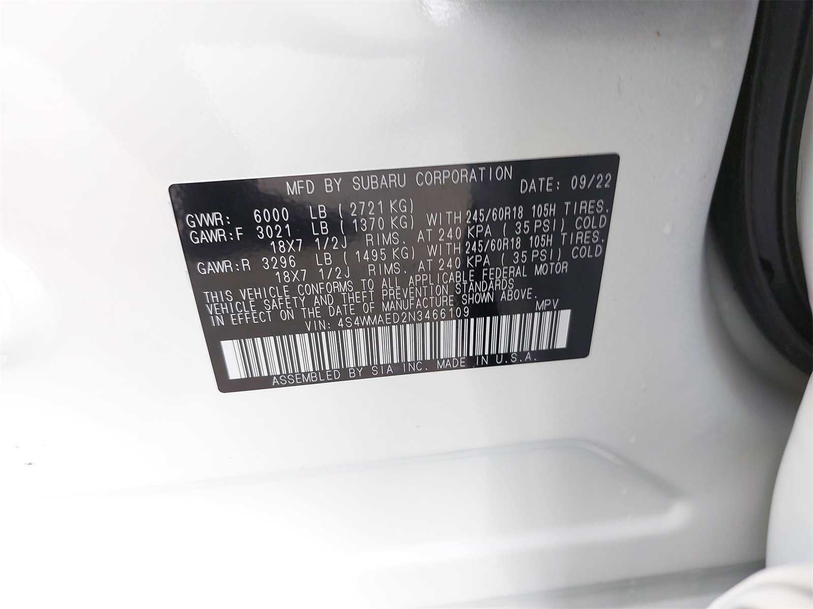 Certified 2022 Subaru Ascent Premium w/ Convenience Package image 40