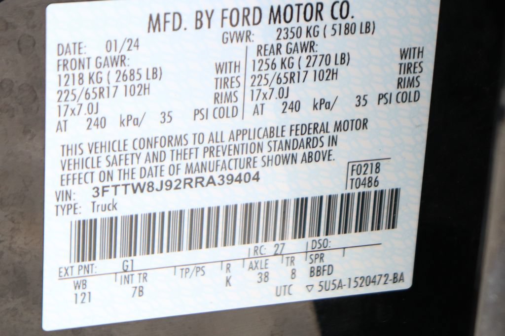 Used 2024 Ford Maverick XLT w/ Equipment Group 300A Standard AWD/4WD image 49