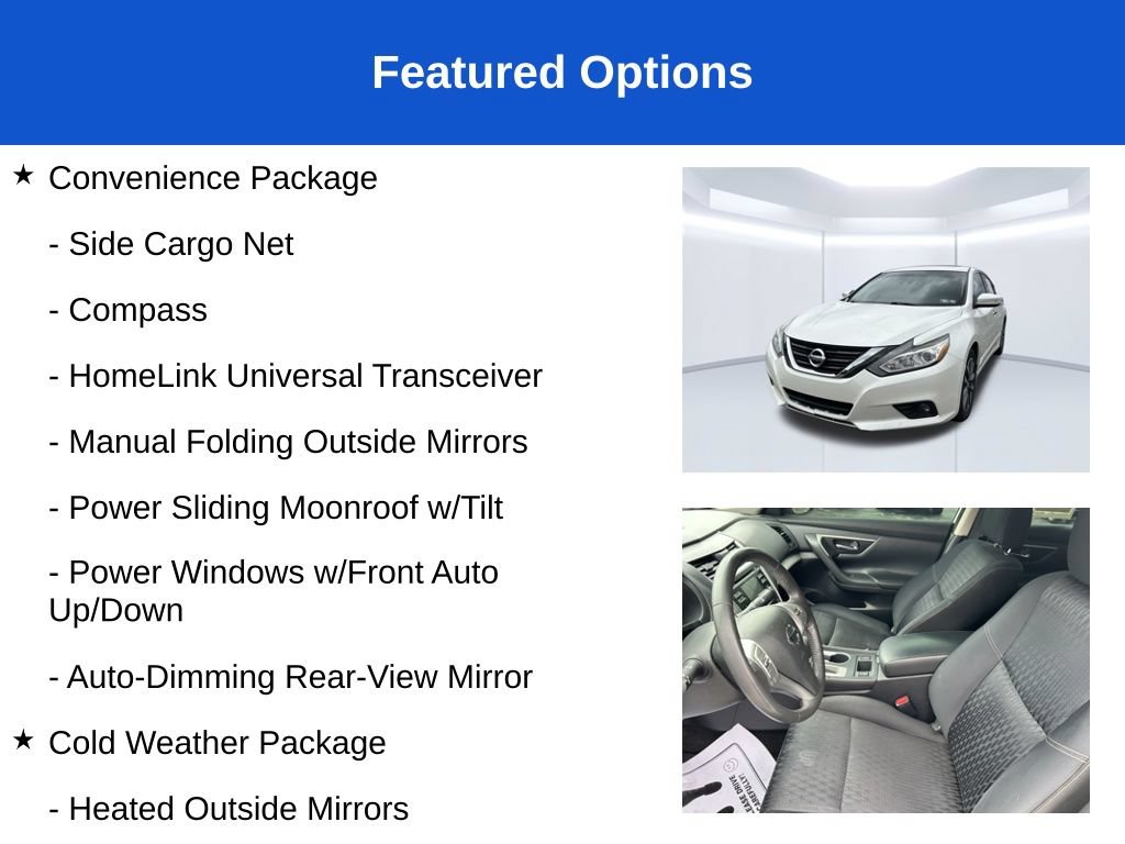 Used 2017 Nissan Altima 2.5 SV w/ Convenience Package FWD image 3