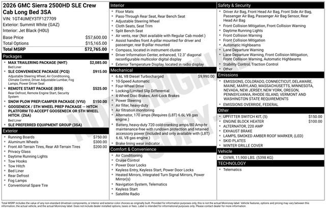 New 2026 GMC Sierra 2500 SLE w/ Max Trailering Package image 4