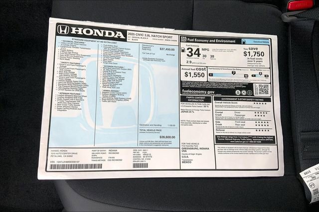 New 2025 Honda Civic Sport image 14