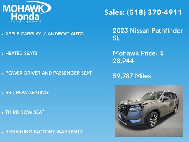 Used 2023 Nissan Pathfinder SL w/ Black Appearance Package AWD/4WD image 14