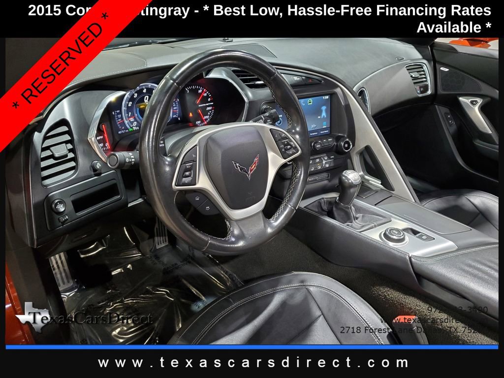 Used 2015 Chevrolet Corvette Stingray Coupe w/ Carbon Flash Badge Package image 7