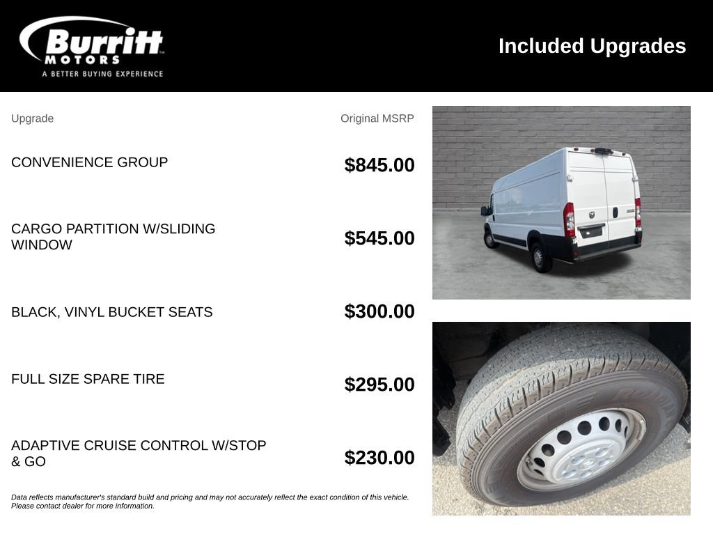 Used 2025 RAM ProMaster 3500 w/ Convenience Group FWD image 3