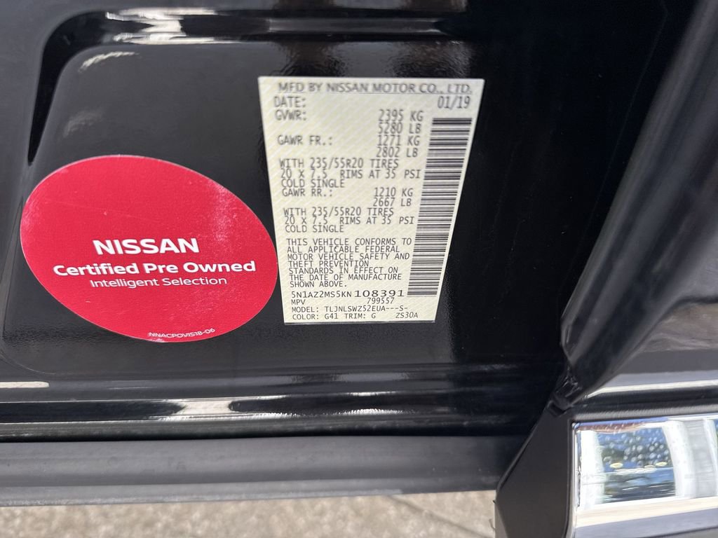 Used 2019 Nissan Murano Platinum image 62