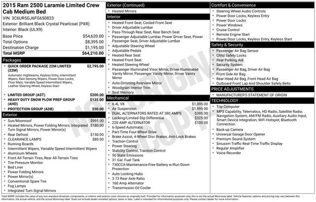 Used 2015 RAM 2500 Limited image 38