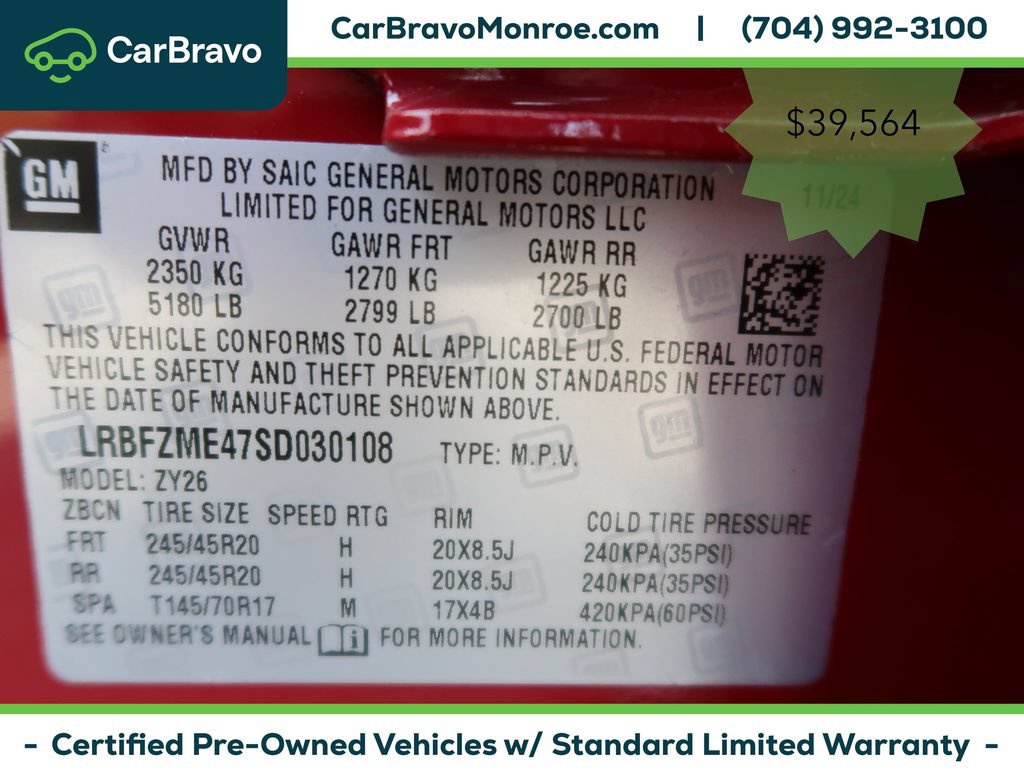 Certified 2025 Buick Envision Avenir AWD/4WD image 44