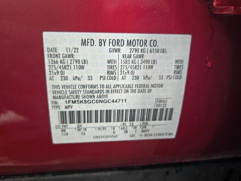 Used 2022 Ford Explorer ST w/ Equipment Group 401A AWD/4WD image 24