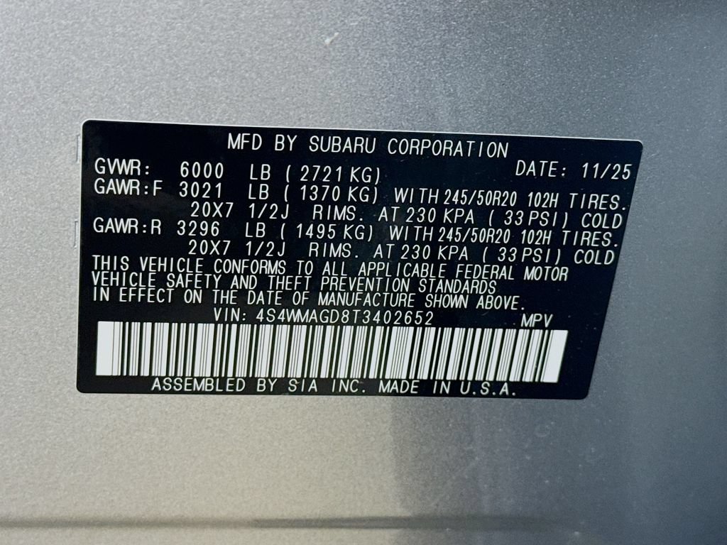 Used 2026 Subaru Ascent Limited AWD/4WD image 44