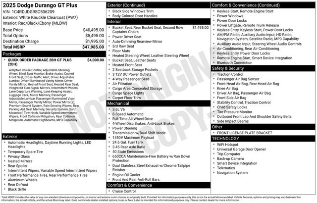 Used 2025 Dodge Durango GT AWD/4WD image 6