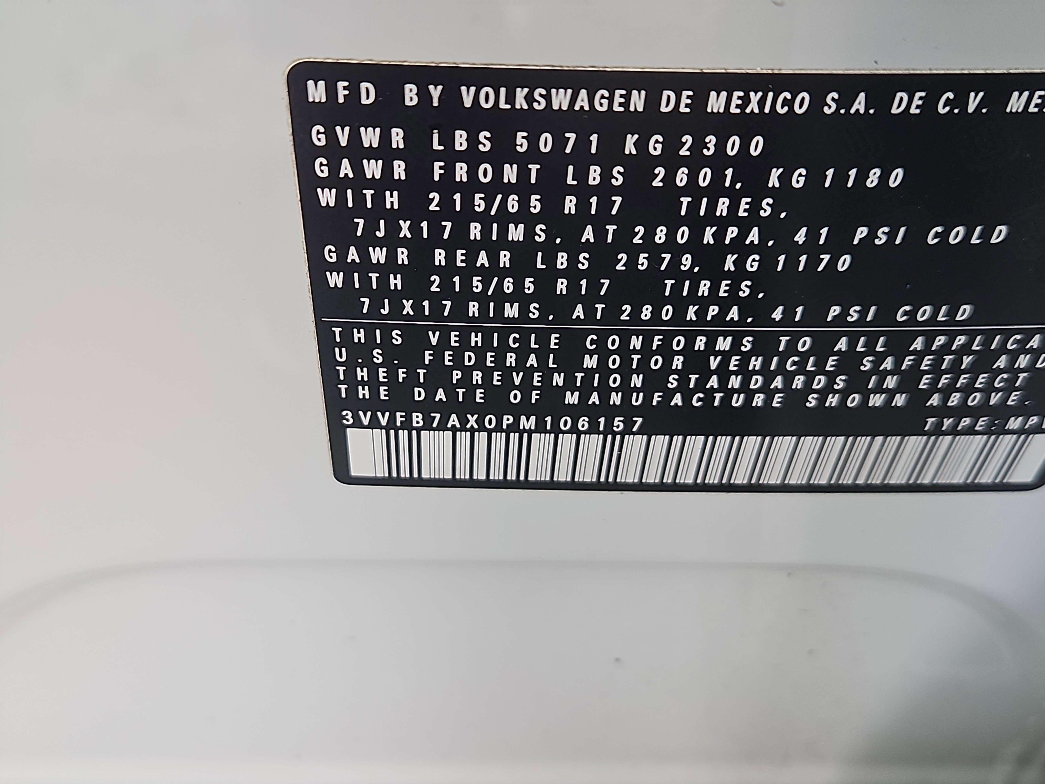 Certified 2023 Volkswagen Tiguan S w/ IQ.Drive Package image 7