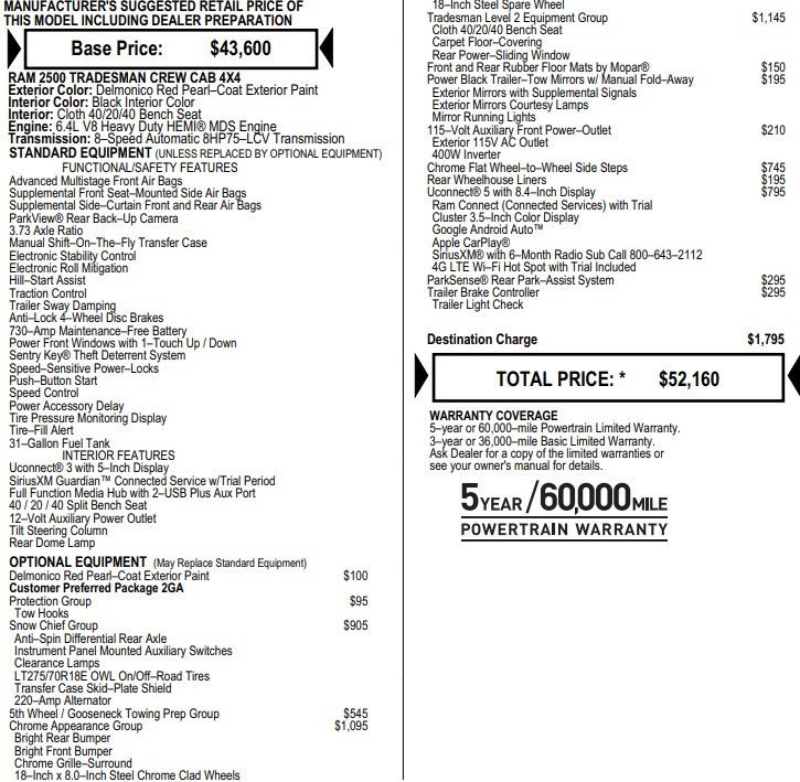 Used 2022 RAM 2500 Tradesman image 3