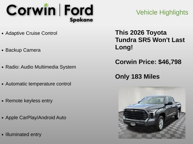 Used 2026 Toyota Tundra SR5 AWD/4WD image 6