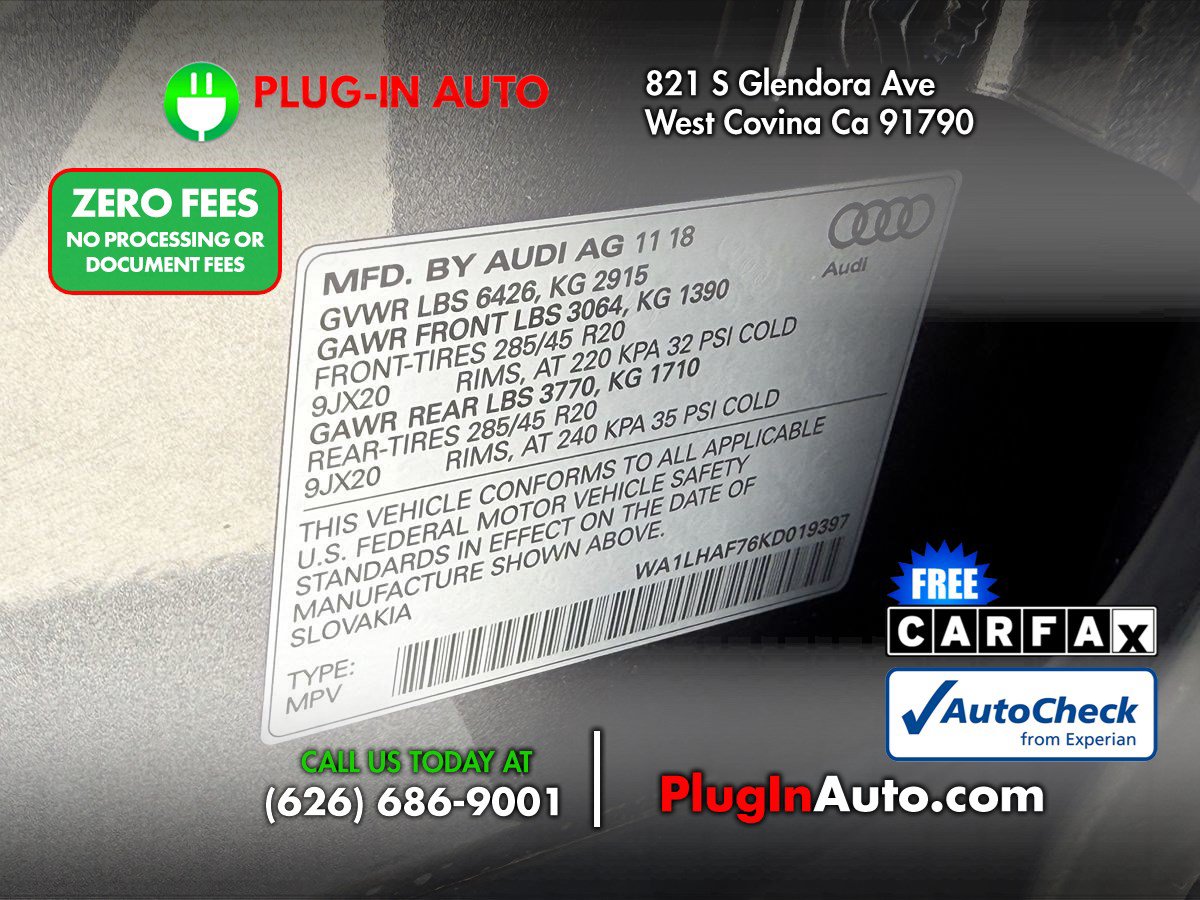 Used 2019 Audi Q7 2.0T Premium Plus w/ Premium Plus Package AWD/4WD image 8
