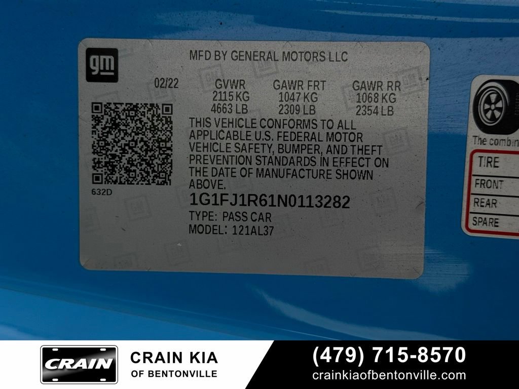 Used 2022 Chevrolet Camaro ZL1 RWD image 35