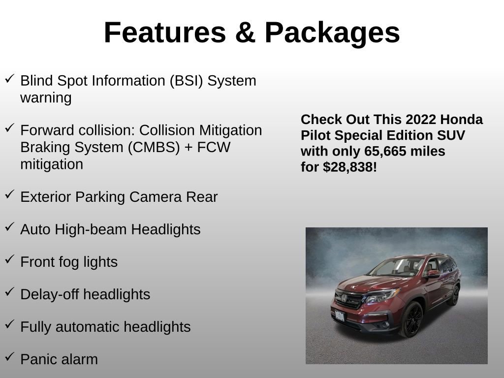 Certified 2022 Honda Pilot Special Edition image 20