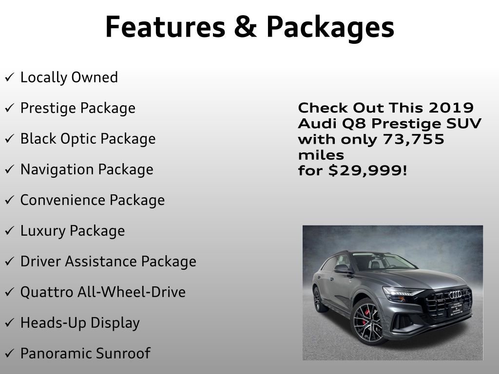 Used 2019 Audi Q8 Prestige AWD/4WD image 4