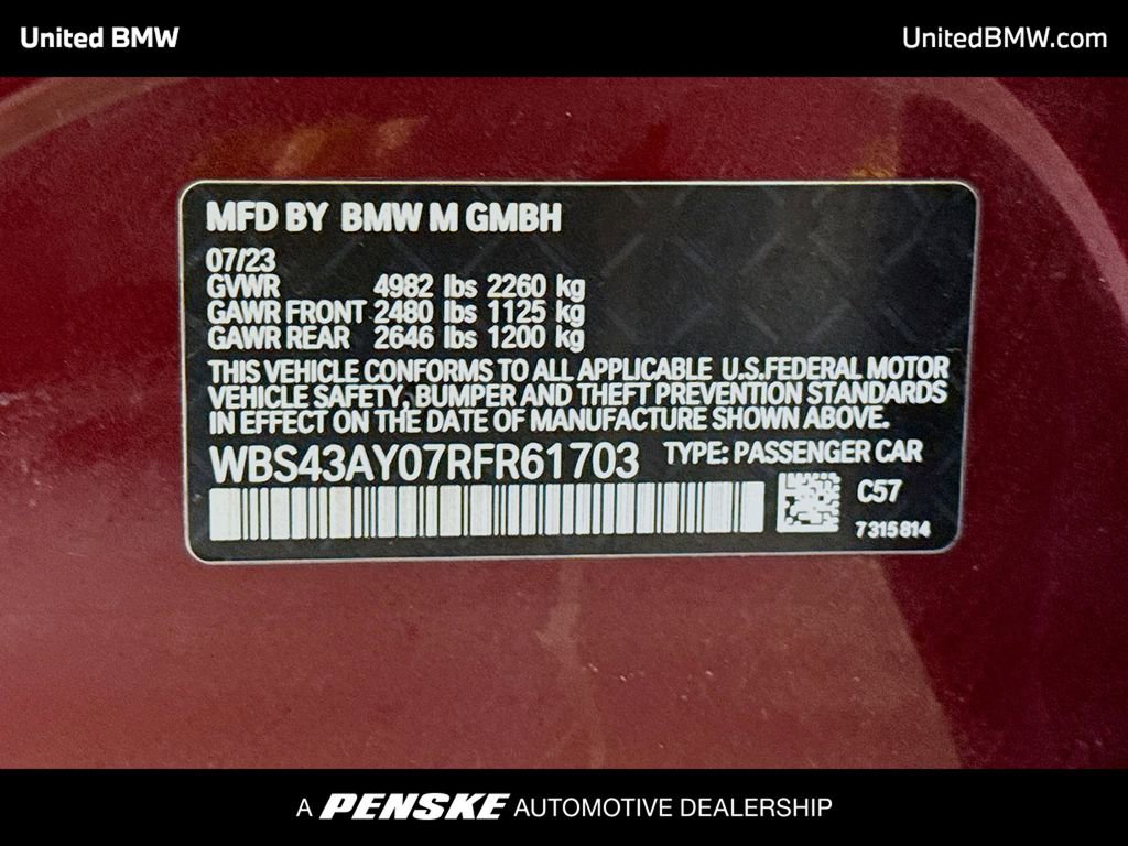 Used 2024 BMW M3 Competition w/ Executive Package image 14