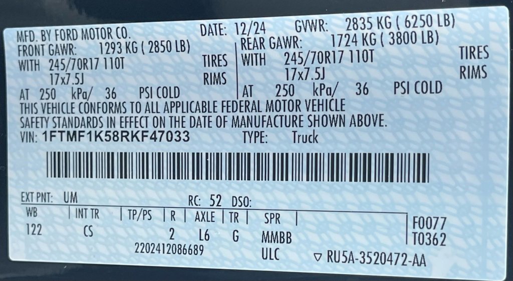 Used 2024 Ford F150 XL w/ Equipment Group 103A High image 29