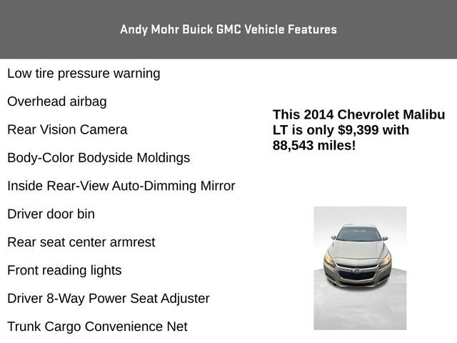Used 2014 Chevrolet Malibu LT w/ Power Convenience Package FWD image 14