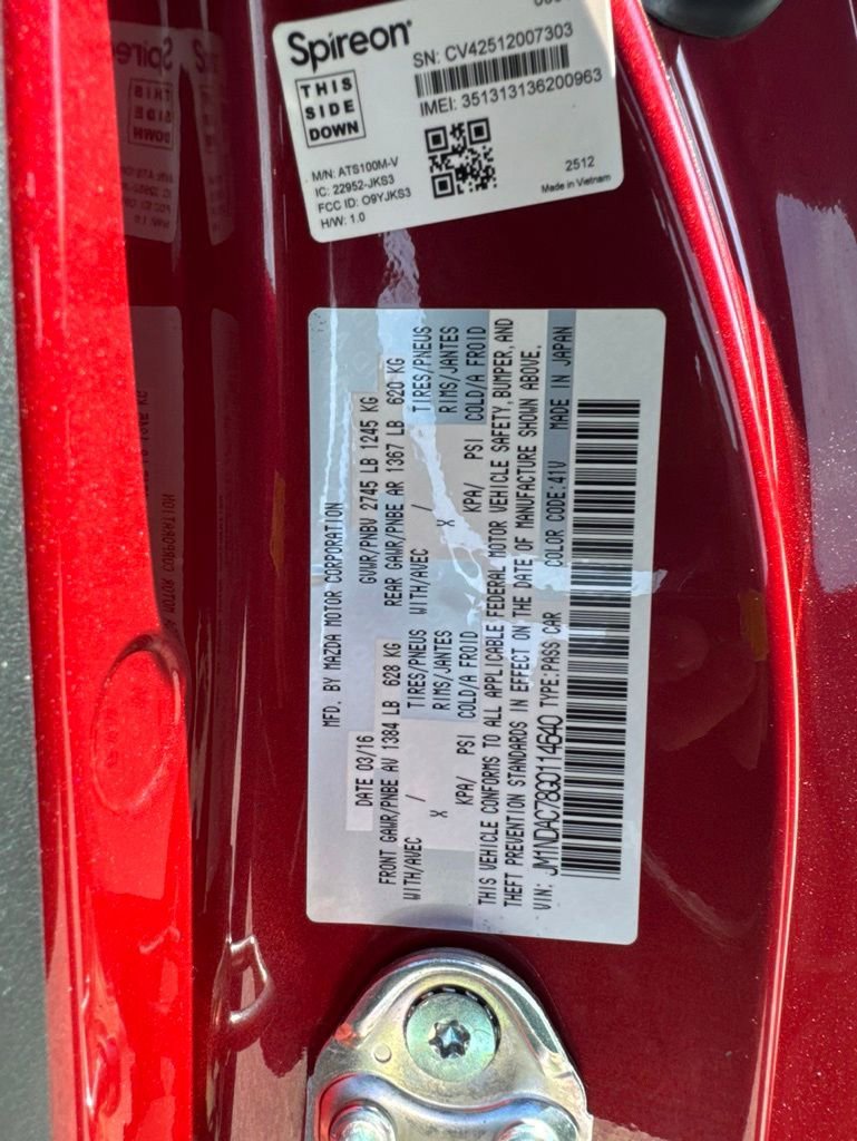 Used 2016 MAZDA MX-5 Miata Club RWD image 30