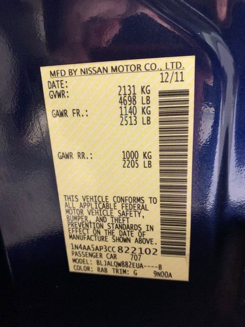 Used 2012 Nissan Maxima 3.5 S FWD image 34