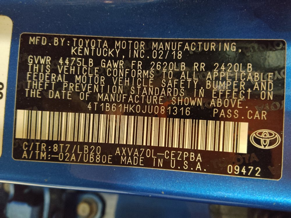 Used 2018 Toyota Camry XSE FWD image 33