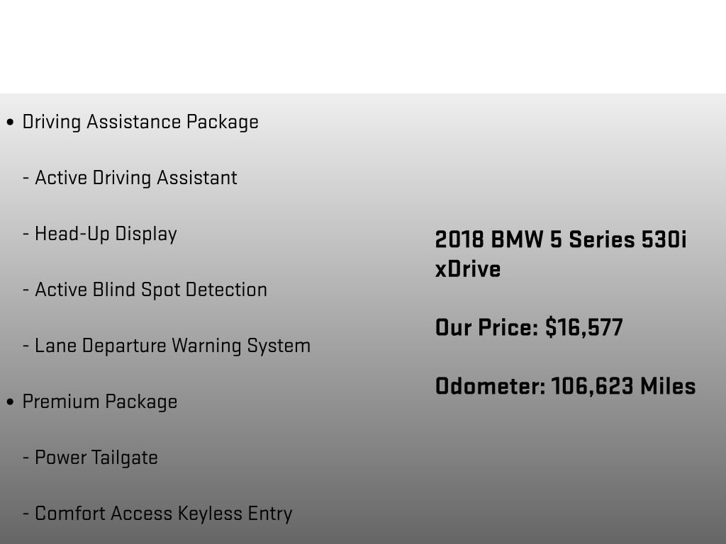 Used 2018 BMW 530i xDrive AWD/4WD image 6