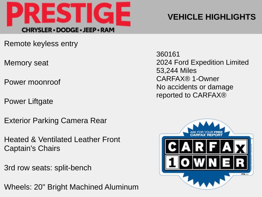 Used 2024 Ford Expedition Limited RWD image 4