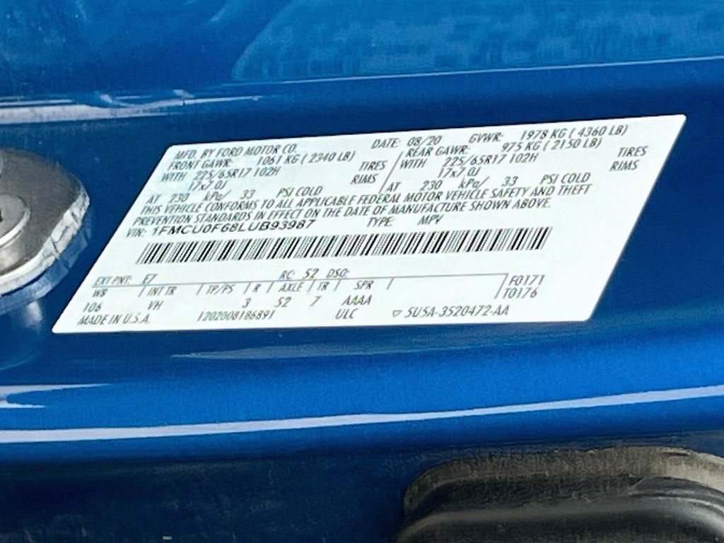 Used 2020 Ford Escape S FWD image 30