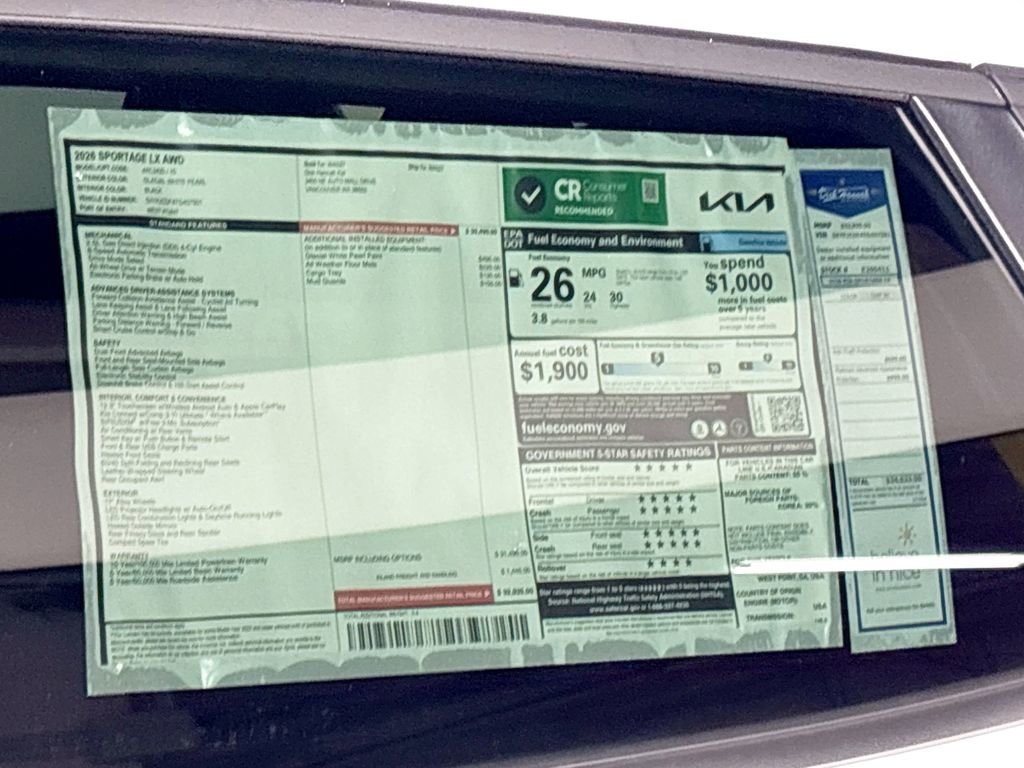 New 2026 Kia Sportage LX AWD/4WD image 23