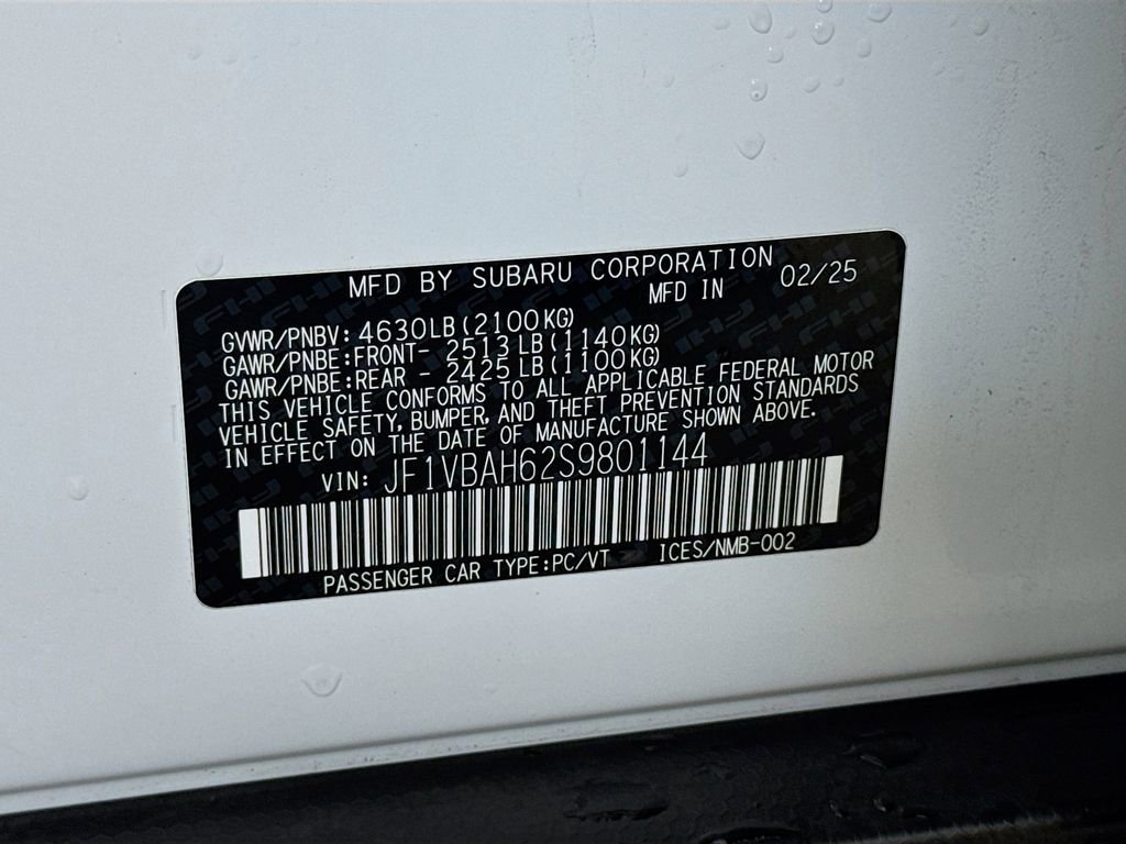 Certified 2025 Subaru WRX Premium w/ Accessory Package #2 image 28
