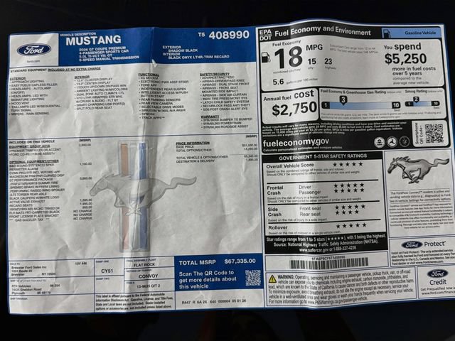Used 2026 Ford Mustang GT Premium w/ GT Performance Package RWD image 36